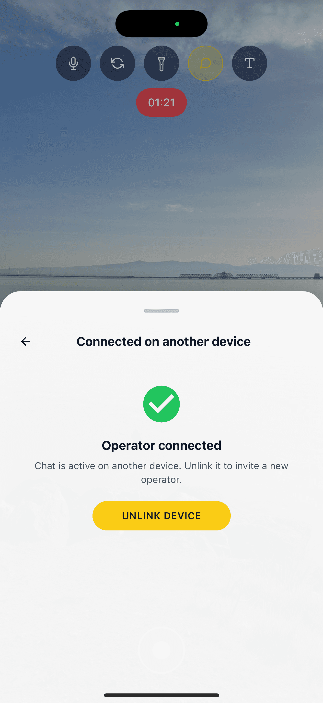 You can unlink operator device from primary device